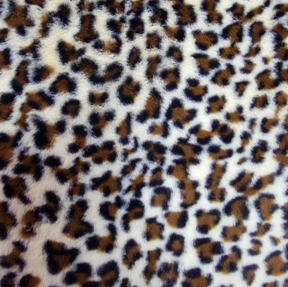 Boutique Style Trench Length Faux Cheetah Fur Sweater Vest Size Small NWT - Picture 6 of 7